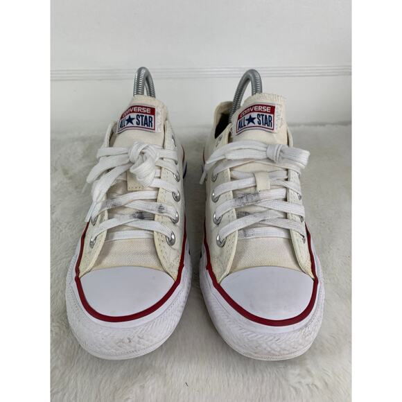 Converse Chuck Taylor All Star White Canvas Low Sneakers Women's 7.5 - Picture 2 of 8